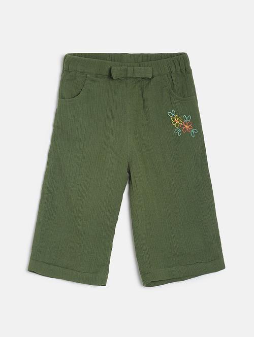 girls solid cotton three fourths - 21193487 - Very Small Image - 1