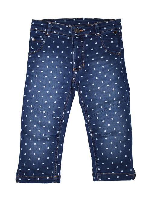 light blue cotton blend three fourths shorts and threefourth - 21193526 - Very Small Image - 1