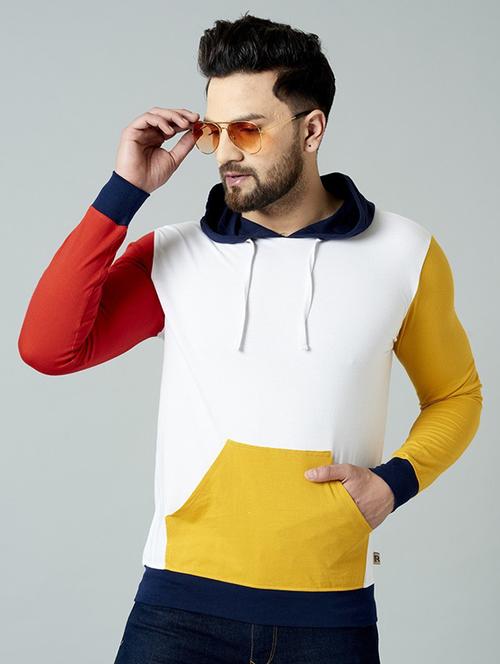 men hooded neck long sleeves t-shirt - 21194040 - Very Small Image - 1