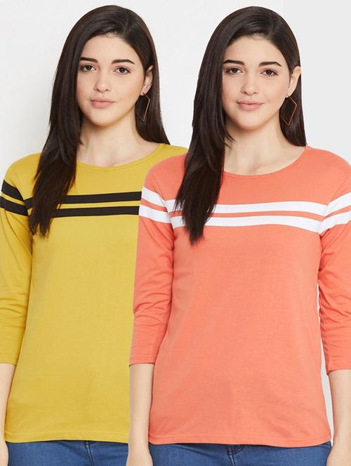 pack of 2 striped t-shirts - 21194525 - Very Small Image - 1