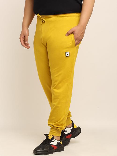 yellow cotton joggers track pant - 21194693 - Very Small Image - 1