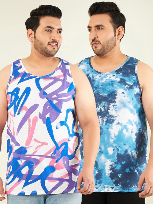 pack of 2 printed vests - 21194779 - Very Small Image - 1