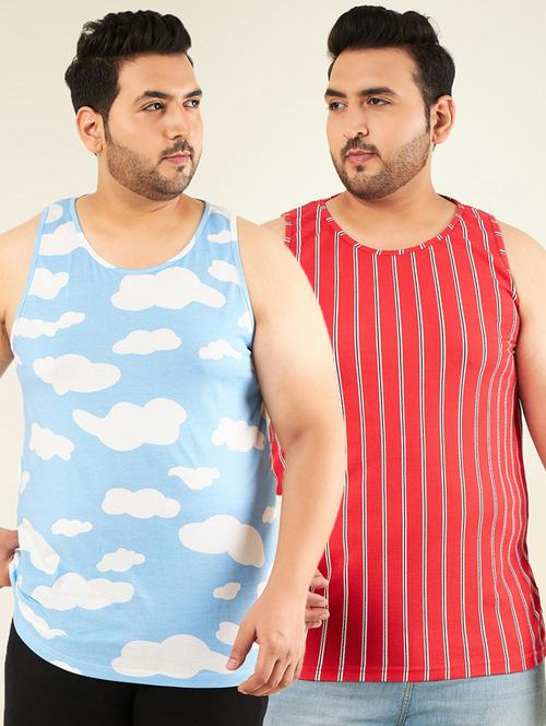 pack of 2 printed vests - 21194789 - Very Small Image - 1