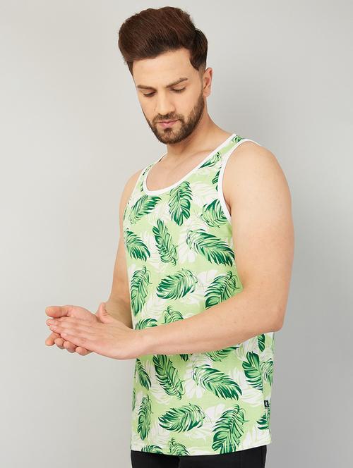 men printed cotton vest - 21194802 - Very Small Image - 1