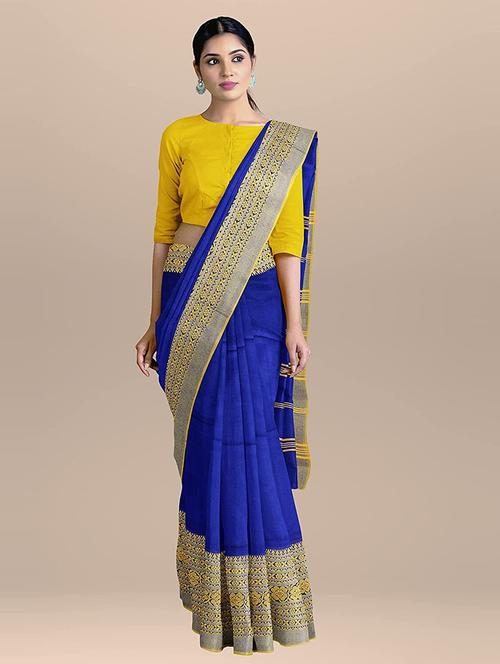 women self design handloom saree with blouse - 21196607 - Very Small Image - 1