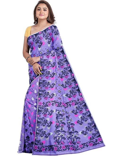 women self design jamdani saree - 21197041 - Very Small Image - 1