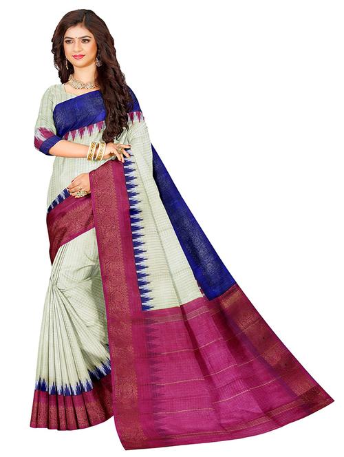 women checkered print madurai saree with blouse - 21197454 - Very Small Image - 1
