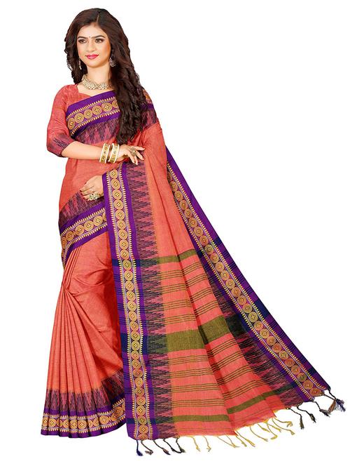 women self design handloom saree with blouse - 21197616 - Very Small Image - 1