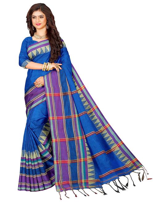 women self design handloom saree with blouse - 21197661 - Very Small Image - 1