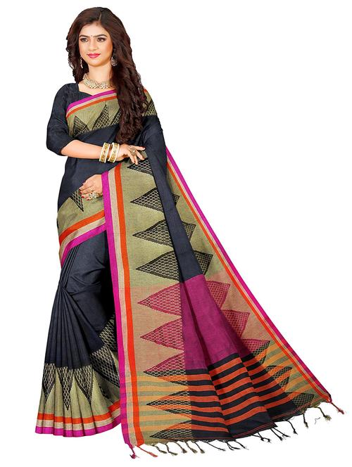 women self design handloom saree - 21197739 - Very Small Image - 1