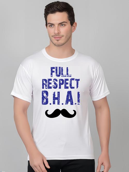 men round neck front print t-shirt - 21206127 - Very Small Image - 1