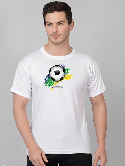 men round neck chest print t-shirt - 21206182 - Very Small Image - 1