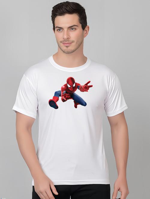 men round neck chest print t-shirt - 21206195 - Very Small Image - 1
