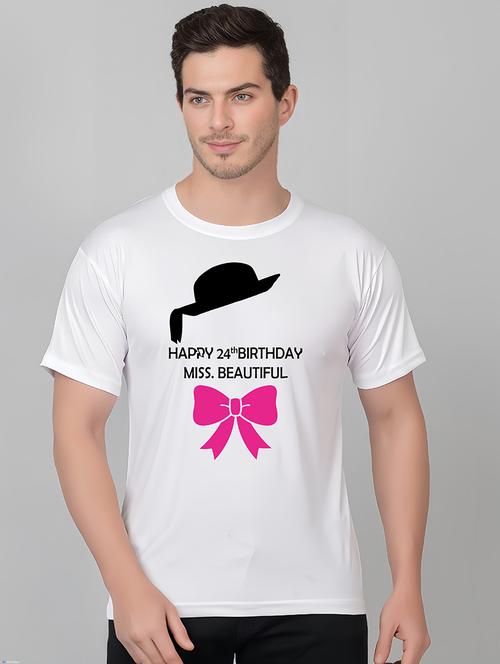 men round neck front print t-shirt - 21206989 - Very Small Image - 1