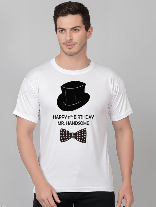 men round neck front print t-shirt - 21207732 - Very Small Image - 1