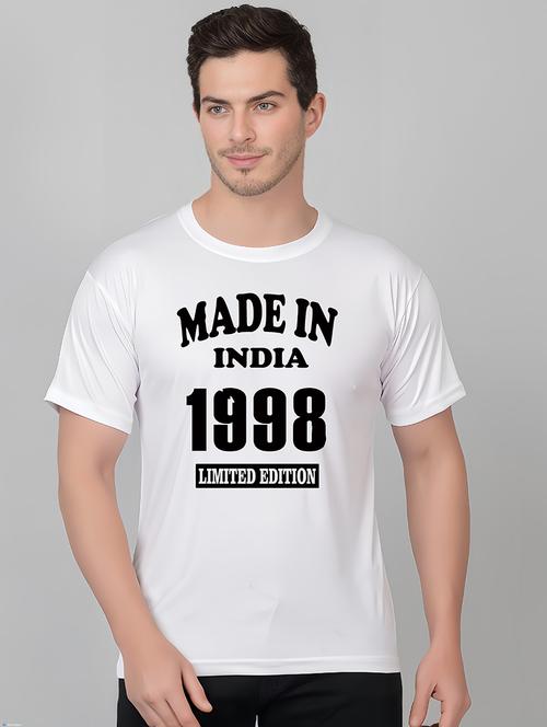 men front print round neck t-shirt - 21208466 - Very Small Image - 1