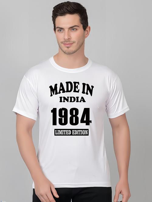 men round neck front print t-shirt - 21208528 - Very Small Image - 1