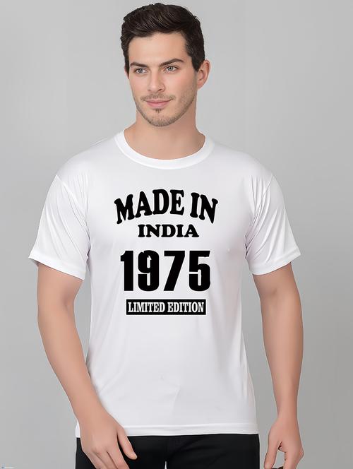 men round neck front print t-shirt - 21208573 - Very Small Image - 1