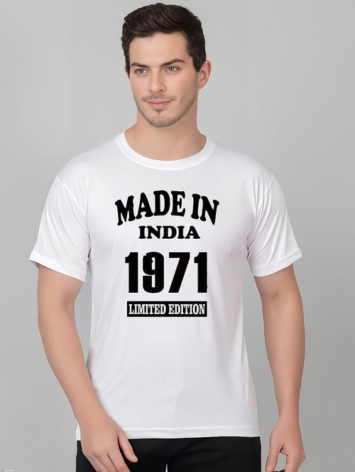men round neck front print t-shirt - 21208595 - Very Small Image - 1