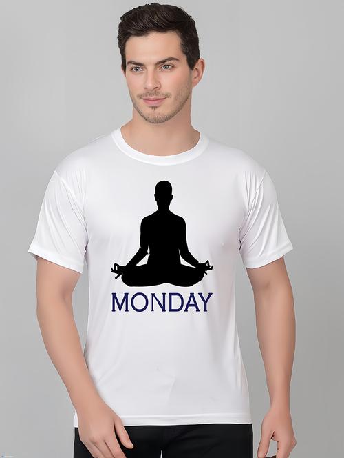men round neck front print t-shirt - 21208765 - Very Small Image - 1