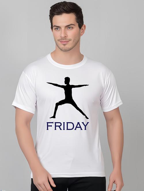 men round neck front printed t-shirt - 21208780 - Very Small Image - 1
