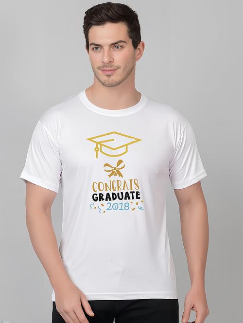 men round neck front print t-shirt - 21208821 - Very Small Image - 1