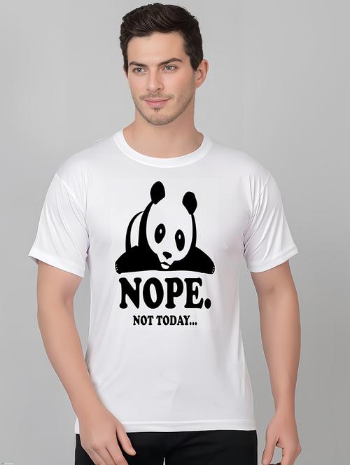 men round neck front print t-shirt - 21208826 - Very Small Image - 1