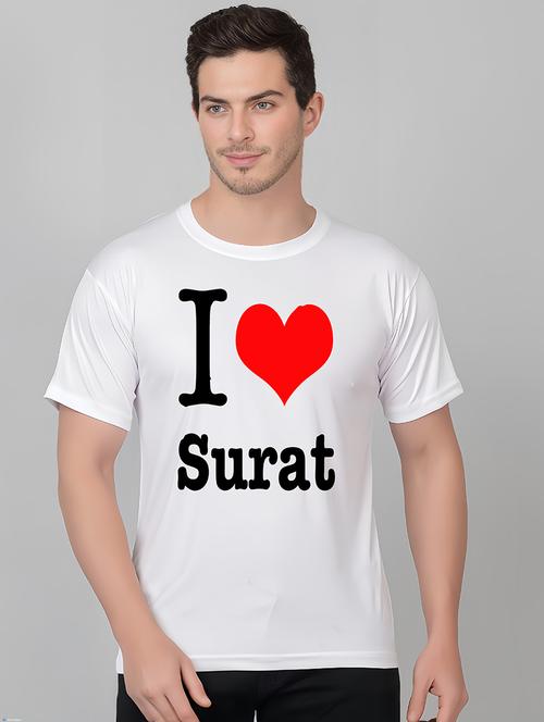 men round neck front print t-shirt - 21208990 - Very Small Image - 1