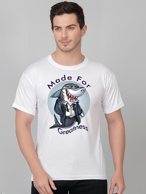 men round neck front print t-shirt - 21209064 - Very Small Image - 1