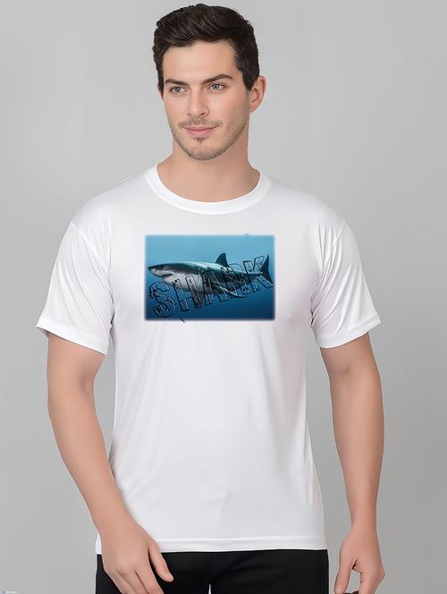 men round neck chest printed t-shirt - 21209071 - Very Small Image - 1