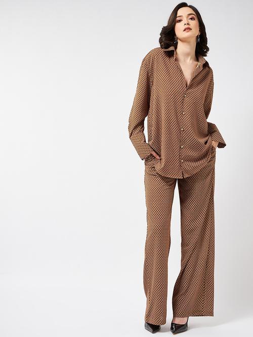 women printed shirt and palazzo co-ord set - 21217588 - Very Small Image - 1