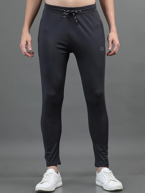 dark grey lycra blend track pant - 21219823 - Very Small Image - 1