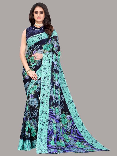 women printed saree - 21220044 - Very Small Image - 1