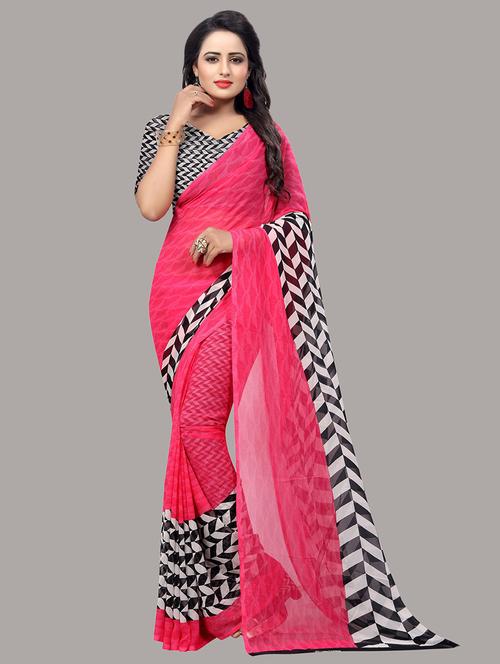 women printed saree - 21220178 - Very Small Image - 1