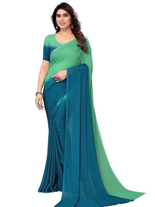 women printed saree with blouse - 21220439 - Very Small Image - 1