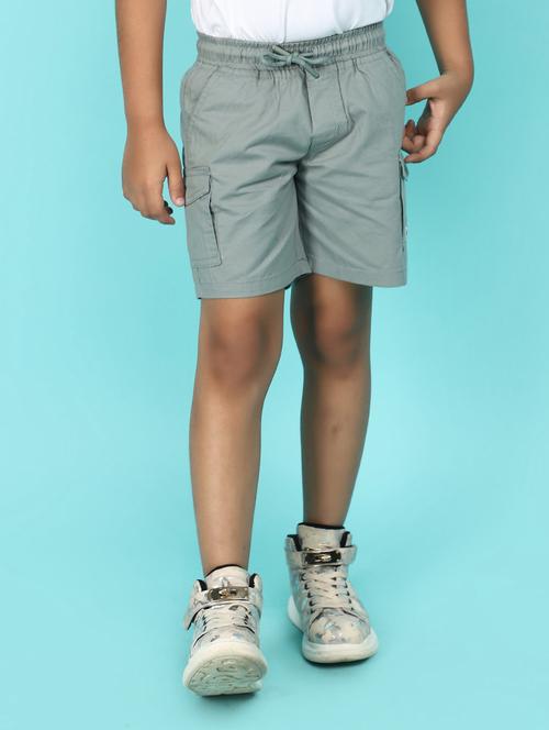 boys solid mid rise shorts - 21221294 - Very Small Image - 1