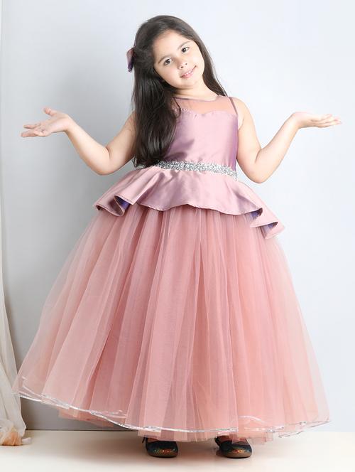 pink net frock - 21223411 - Very Small Image - 1