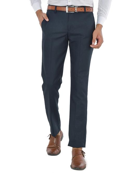 men solid mid rise formal trouser - 21223446 - Very Small Image - 1