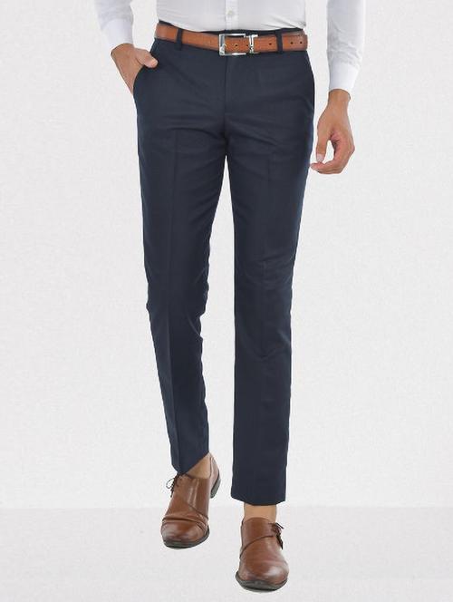 men solid mid rise formal trouser - 21223458 - Very Small Image - 1