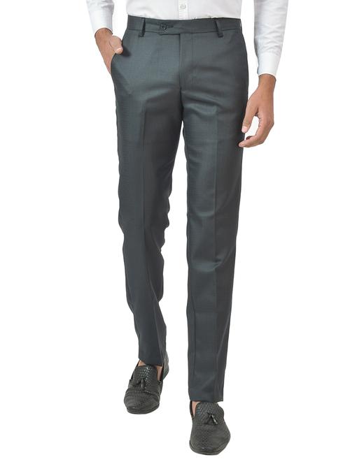 men solid mid rise formal trouser - 21223463 - Very Small Image - 1