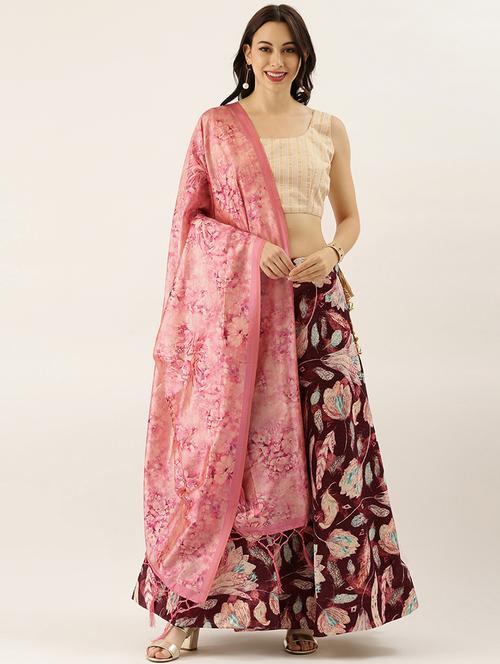 women self-designed flared lehenga - 21223579 - Very Small Image - 1