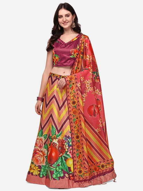 women self-designed flared lehenga - 21223602 - Very Small Image - 1