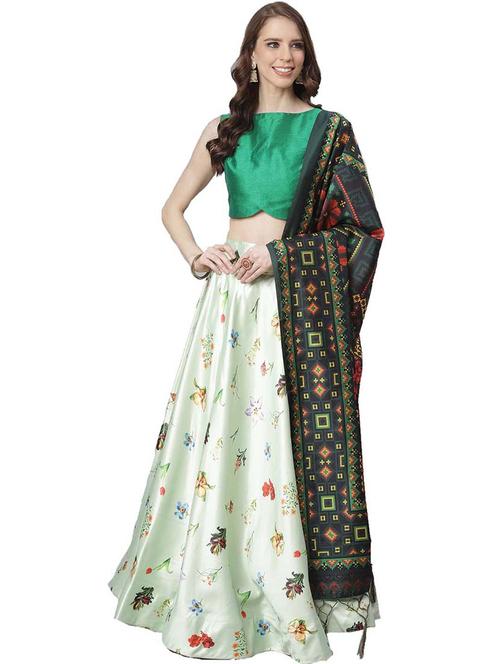 women self-designed flared lehenga - 21223633 - Very Small Image - 1