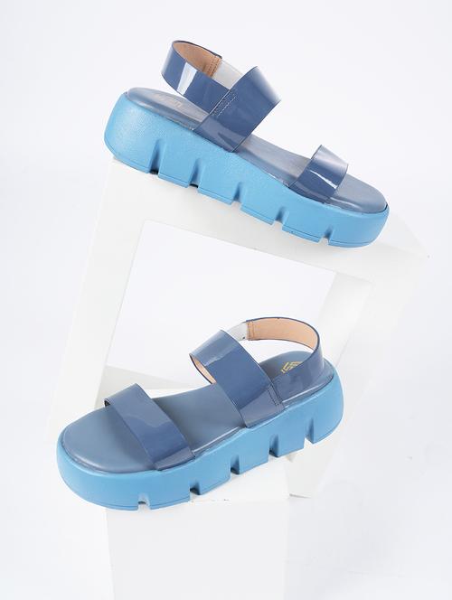 light blue patent leather platforms sandals - 21223732 - Very Small Image - 1