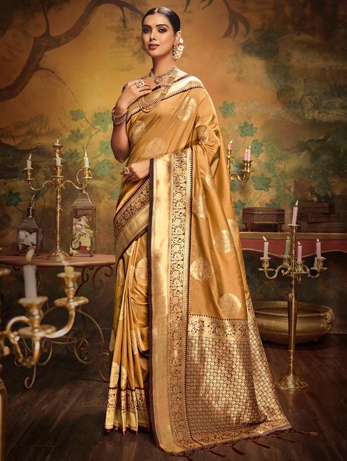 women self design banarasi saree - 21226064 - Very Small Image - 1