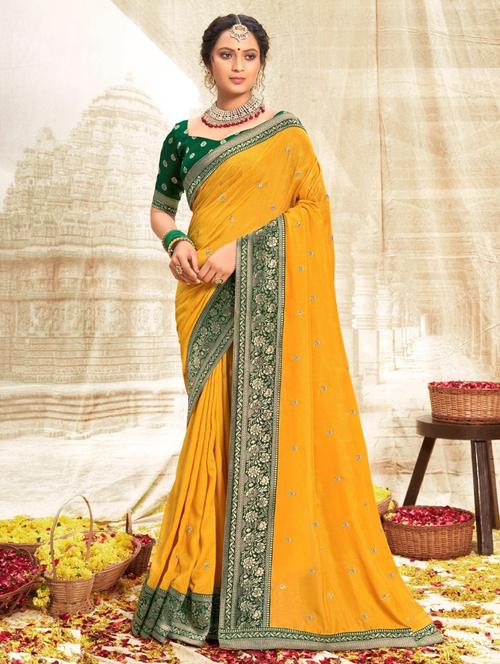 women self design banarasi saree with blouse - 21226358 - Very Small Image - 1