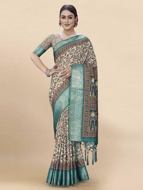 women self-designed handloom saree with blouse - 21226447 - Very Small Image - 1