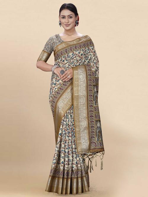 women self-designed handloom saree with blouse - 21226448 - Very Small Image - 1