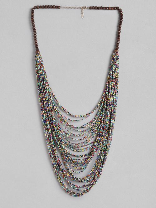 multi colored metal long necklace - 21227732 - Very Small Image - 1