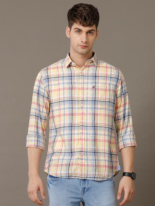 men checkered casual shirt - 21228896 - Very Small Image - 1
